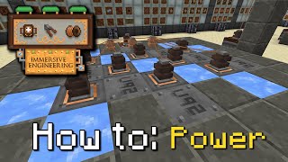 How to Immersive Engineering  Power Generation Minecraft 1165 [upl. by Wilow]