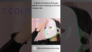 Red Light Therapy  7 color led light therapy mask how to use shorts [upl. by Brozak]