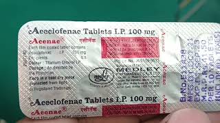 Acenac tablet uses in hindi acenac tablet price dose side effects review medicine pain [upl. by Dust]