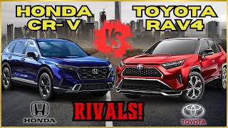 2024 Toyota RAV4 Vs 2024 Honda CRV BATTLE The Ultimate SUVs Showdown [upl. by Bach309]