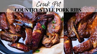 Crock Pot Country Style Pork Ribs [upl. by Romona]