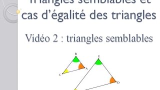 3eme triangles semblables [upl. by Ringe539]