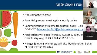 MFSP 202425 Grant Webinar [upl. by Adlez]