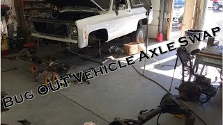 Bug Out Vehicle K5 Blazer Build Ep10 Axle Swap Part 1 [upl. by Roscoe]