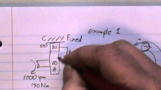 Epicyclic Gear Example solution for gear ratio [upl. by Erodoeht]