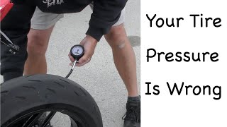 Contact Patch Recommended Motorcycle Tire Pressures are Wrong [upl. by Enitsugua]