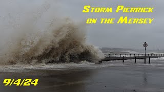 Storm Pierrick hits the Mersey 9th April 2024 [upl. by Kalil471]