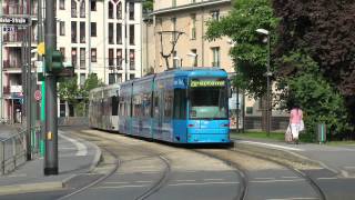 Straßenbahn Frankfurt Main  Linie 20 mit Doppeltraktionen XXL 2012 HD [upl. by Rosaline]