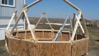 DIY Building a Geodesic Dome Greenhouse Homemade [upl. by Azarcon]