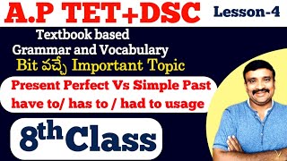 AP TETDSC Textbook based Grammar and Vocabulary Class8Murthysir [upl. by Isyak333]