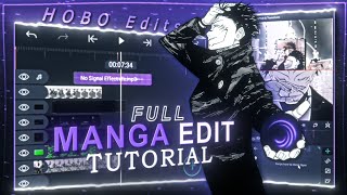 Full manga edit tutorial on alight motion [upl. by Devora]