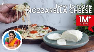 How to make Mozzarella Cheese at Home  2 Ingredient Pizza Cheese  मोजरेला चीज़  Pankaj Bhadouria [upl. by Eeslek]