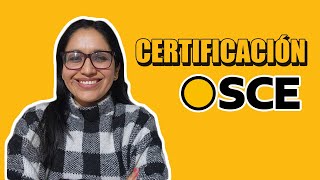 CERTIFICACIÓN OSCE [upl. by Dnaltruoc]