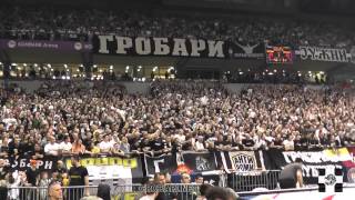 Grobari u Areni 21374 navijanje  Partizan  Real Madrid 02012014 [upl. by Zora]