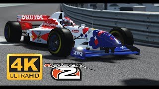 rFactor 2 Monaco 2013 1996 FOOTWORKHART F1 FA17 4K 60fps GTX 1080 TI [upl. by Dustie117]