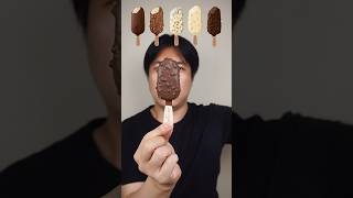 EATING VARIOUS FLAVOR OF MAGNUM MINI ICE CREAM asmr mukbang shorts [upl. by Uthrop887]