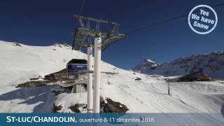 Ouverture des pistes de ski à StLucChandolin au Val dAnniviers [upl. by Astri857]