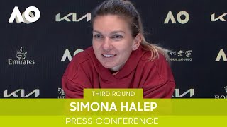 Simona Halep Press Conference 3R  Australian Open 2022 [upl. by Rubens]