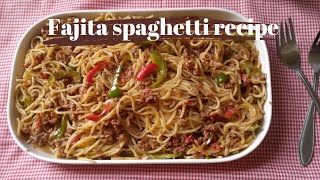 Fajita spaghetti By Eastern Food Recipes [upl. by Arreyt]