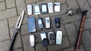 9 Wege um ein Handy zu zerstören  Ist ein altes Nokia unzerstörbar [upl. by Toinette]