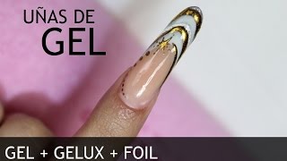 Uñas de Gel Gelux y Foil  MIA SECRET [upl. by At]