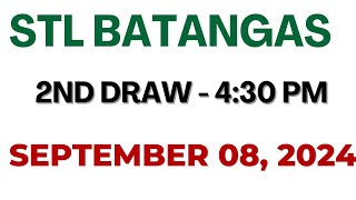 STL batangas draw result today live 430 PM  September 08 2024 430 PM draw [upl. by Iretak]