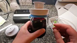 Mason Jar Vacuum Sealer Kit Demonstration and Review [upl. by Ymmaj]