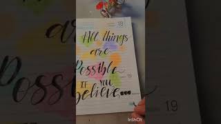 4100 days English faux calligraphy challenge learn faux calligraphy [upl. by Kele347]