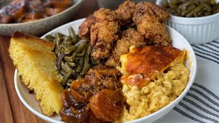 SOUL FOOD THE RIGHT WAY Buttermilk Fried Chicken  Mac amp Cheese  Candied Yams Recipe [upl. by Eramal495]