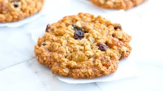 Chewy Oatmeal Raisin Cookies Recipe [upl. by Nawad]