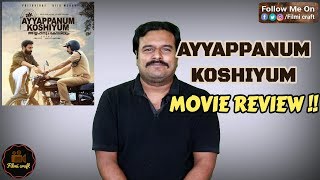 Ayyappanum Koshiyum Malayalam Movie Review by Filmi craft Arun  Prithviraj  Biju Menon  Sachy [upl. by Aiseneg296]