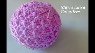 Cappello punto fiocchetti alluncinetto tutorial [upl. by Enaej]