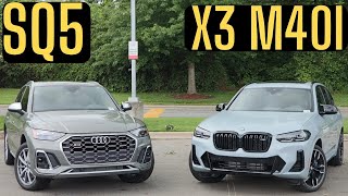 2024 BMW X3 M40i VS 2024 Audi SQ5 [upl. by Yrrem]