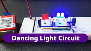 Astable Multivibrator Dancing LED Circuit with Transistor BC547  electronics mini projects [upl. by Dorcia]