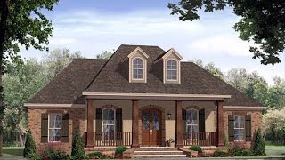 European House Plan 59167 at FamilyHomePlanscom [upl. by Leviram]