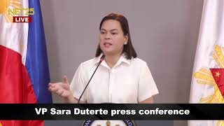 VP Sara Duterte press conference  December 11 2024 [upl. by Meerak779]