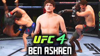 Ben Askrens Ground Game Is Unstoppable Cheese Troll Time  EA Sports UFC 4 Online Gameplay [upl. by Halimaj]