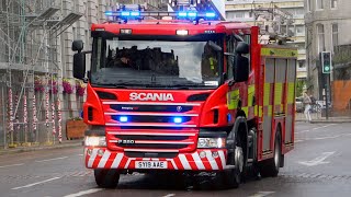 Scottish Fire amp Rescue Service Respond down main road  Lights amp Sirens [upl. by Evadnee]