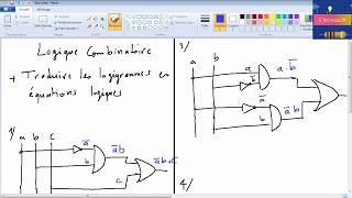 logique combinatoire  comment traduire les logigrammes en équations logiques [upl. by Henriques]