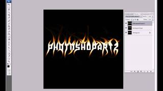 Feuertext erstellen  Photoshop Tutorial Basic [upl. by Averir]