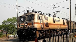 12860Gitanjali Express lead by 30489AJNI wap7  thewholesystemoftracktrain railway gitanjali [upl. by Sualokcin]