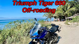 Taking my stock 2022 Triumph Tiger Sport 660 offroad on dirt tracks [upl. by Seow]