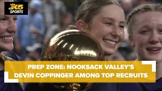 Prep Zone Nooksack Valleys Devin Coppinger among top girls basketball recruits in US [upl. by Ahsinot]