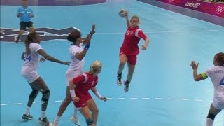 Womens Handball Group B Match  Norway v France  London 2012 Olympics [upl. by Ahsiea]