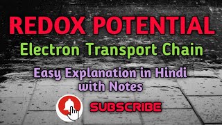 Redox Potential  Redox Gradient  Easy Explanation in Hindi  Complete Notes [upl. by Phillane239]