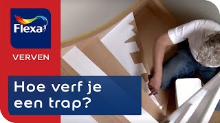 Houten trap verven tips amp tricks  Flexa verf [upl. by Maridel]