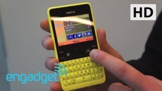 Nokia Asha 210 handson  Engadget [upl. by Ecyob]