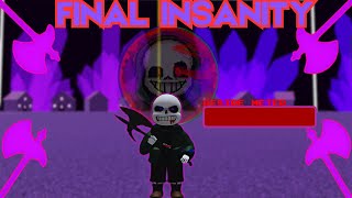 Final Insanity Sans Showcase  Gameplay  UT Soul Ops Boss Rush Extended [upl. by Nee908]