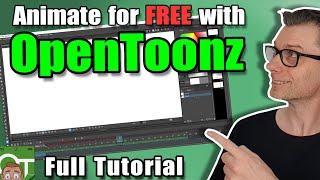 Make 2D animations for FREE with OpenToonz  Full beginners guide [upl. by Auot191]