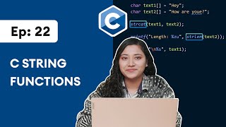 22 C String Functions  C Programming For Beginners [upl. by Staw]